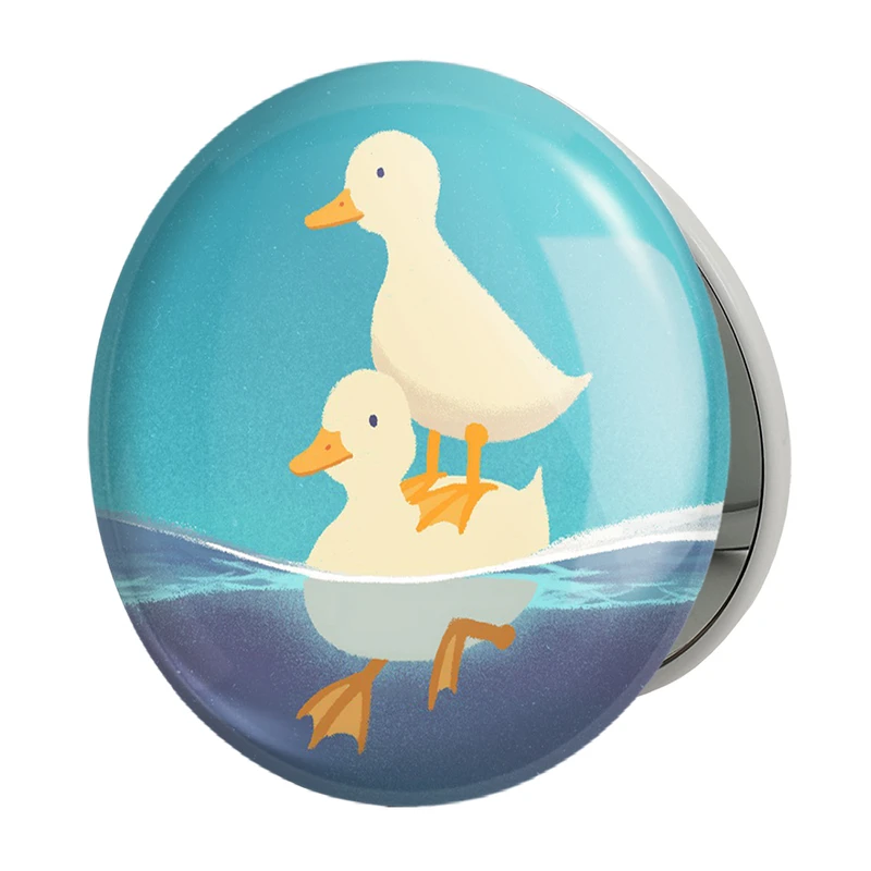 آینه جیبی خندالو طرح اردک های خنگ مدل تاشو کد 29236