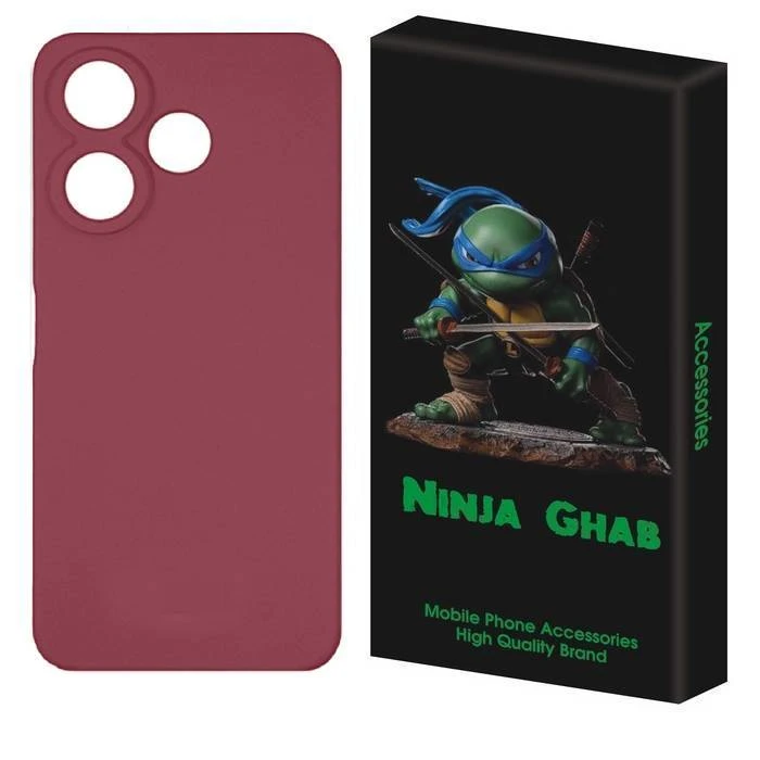 کاور نینجا قاب مدل سیلیکونی پاک کنی مناسب برای گوشی موبایل شیائومی Redmi Note 14 4G