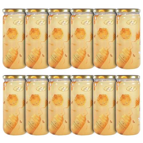 عسل طبیعی تک گل شهبال - 600 گرم بسته 12 عددی