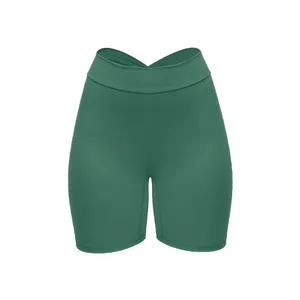 شلوارک ورزشی زنانه مدل فلامینگو پشت چین دار هفتی کد 2433