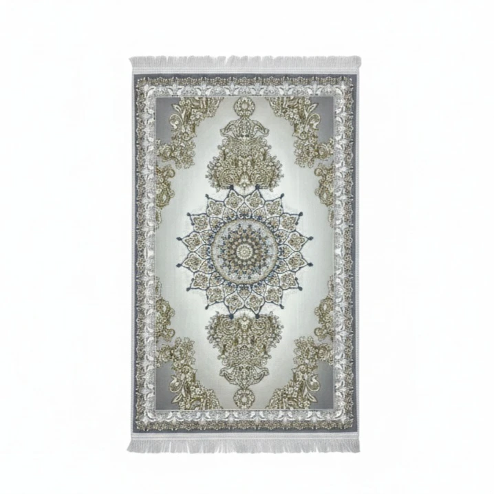 پادری مدل فرش گل برجسته  سایز 50x80x2 سانتی‌متر مناسب برای فضای داخلی