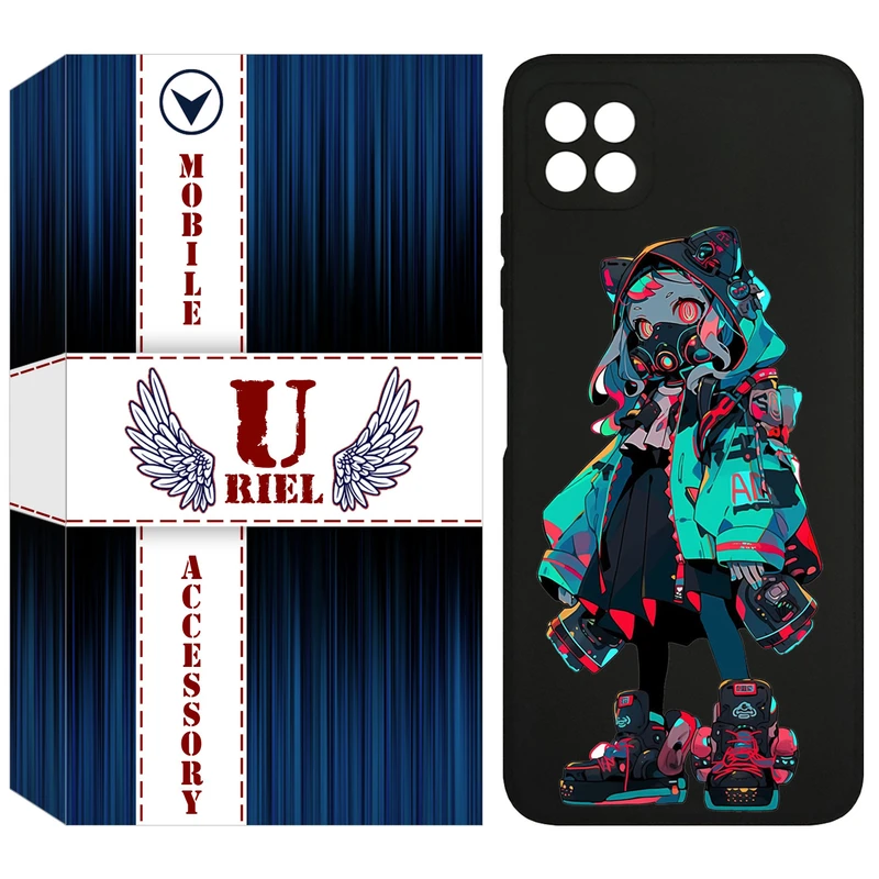 کاور یوریل مدل KSH کد 58 طرح دخترگربه ای مناسب برای گوشی موبایل سامسونگ Galaxy A22 5G