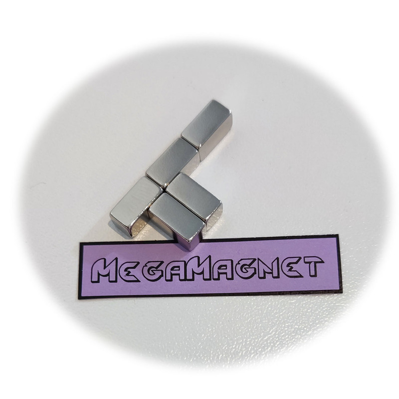 آهن ربا مدل نئودیمیوم مکعب کد S10x5x5 بسته 5 عددی