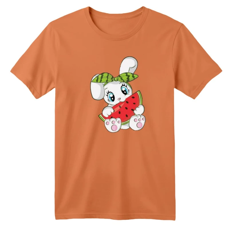 تی شرت آستین کوتاه بچگانه مدل خرگوش یلدایی کد 6