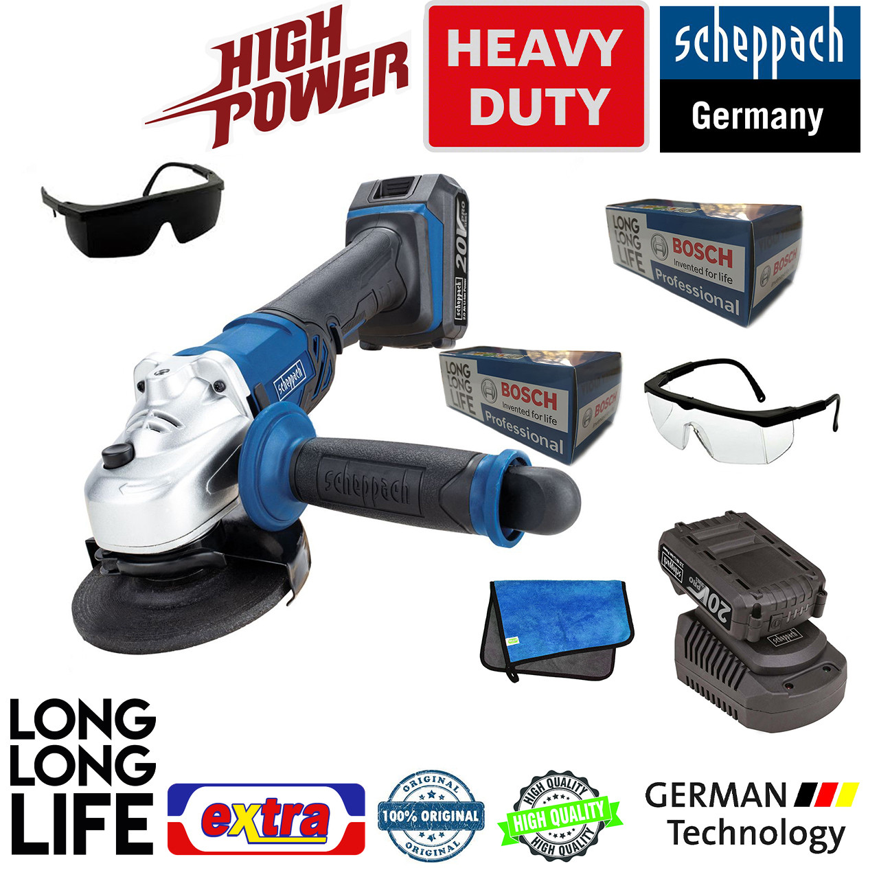 مینی فرز شارژی شپخ مدل 20 ولت 2 آمپرساعت