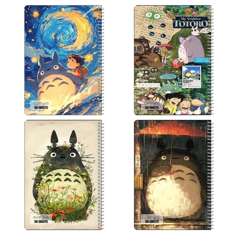 دفتر نقاشي 50 برگ کارنيکا طرح همسایه من توتورو My Neighbor Totoro کد 15992 مجموعه 4 عددی