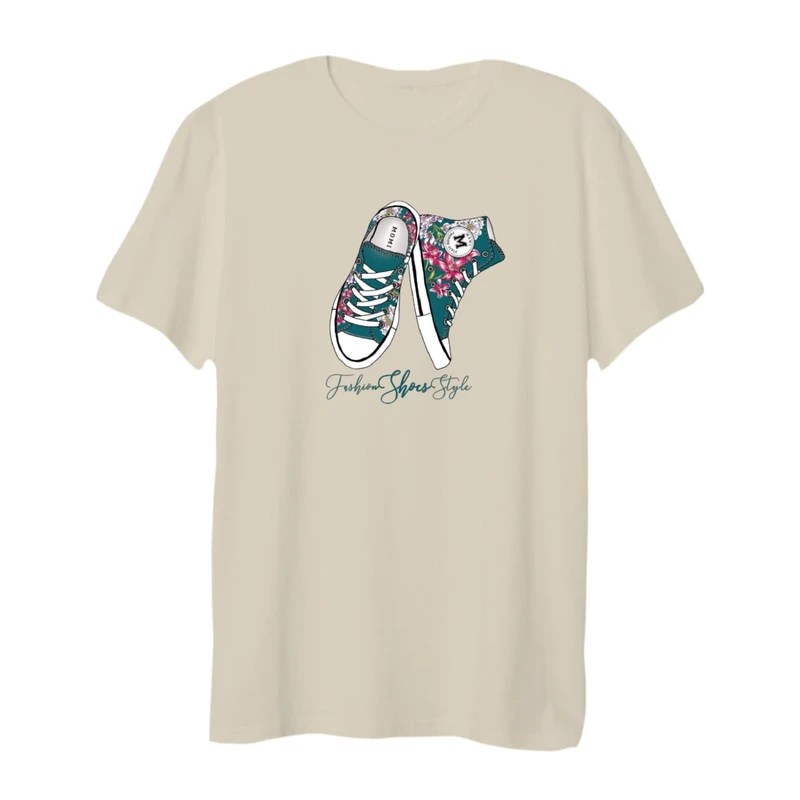 تی شرت لانگ آستین کوتاه  زنانه مدل کتونی کد 4