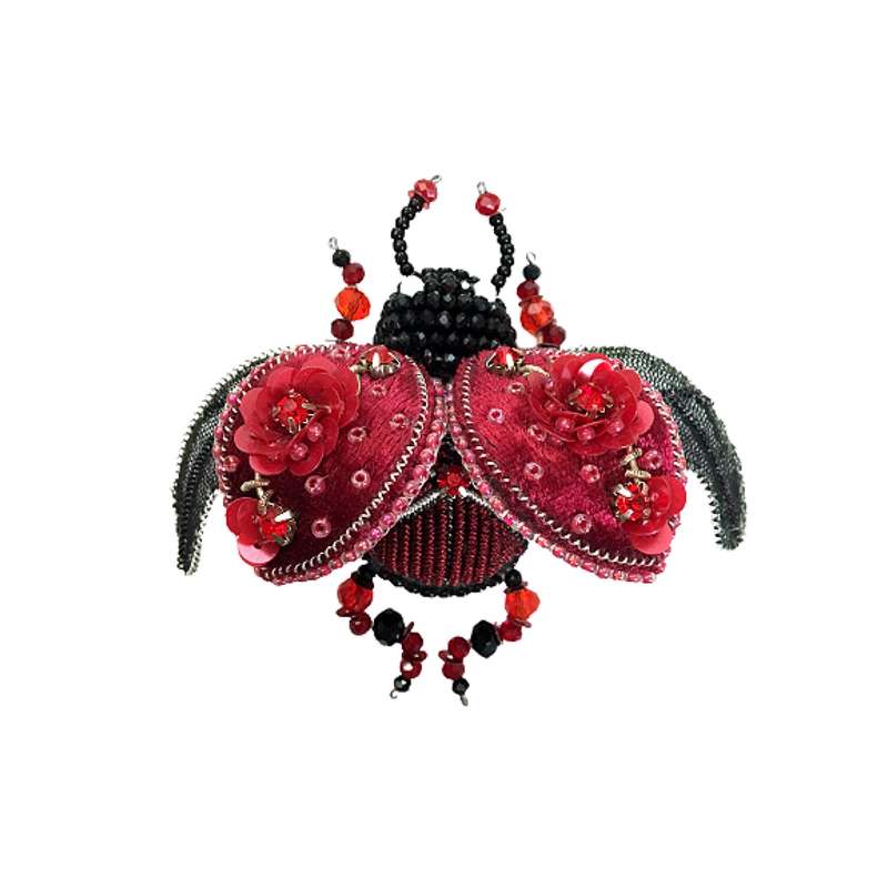 سنجاق سینه زنانه مدل کفشدوزک سنجاق سینه زنانه مدل کفشدوزک