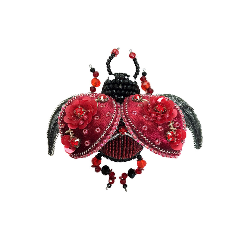 سنجاق سینه زنانه مدل کفشدوزک سنجاق سینه زنانه مدل کفشدوزک