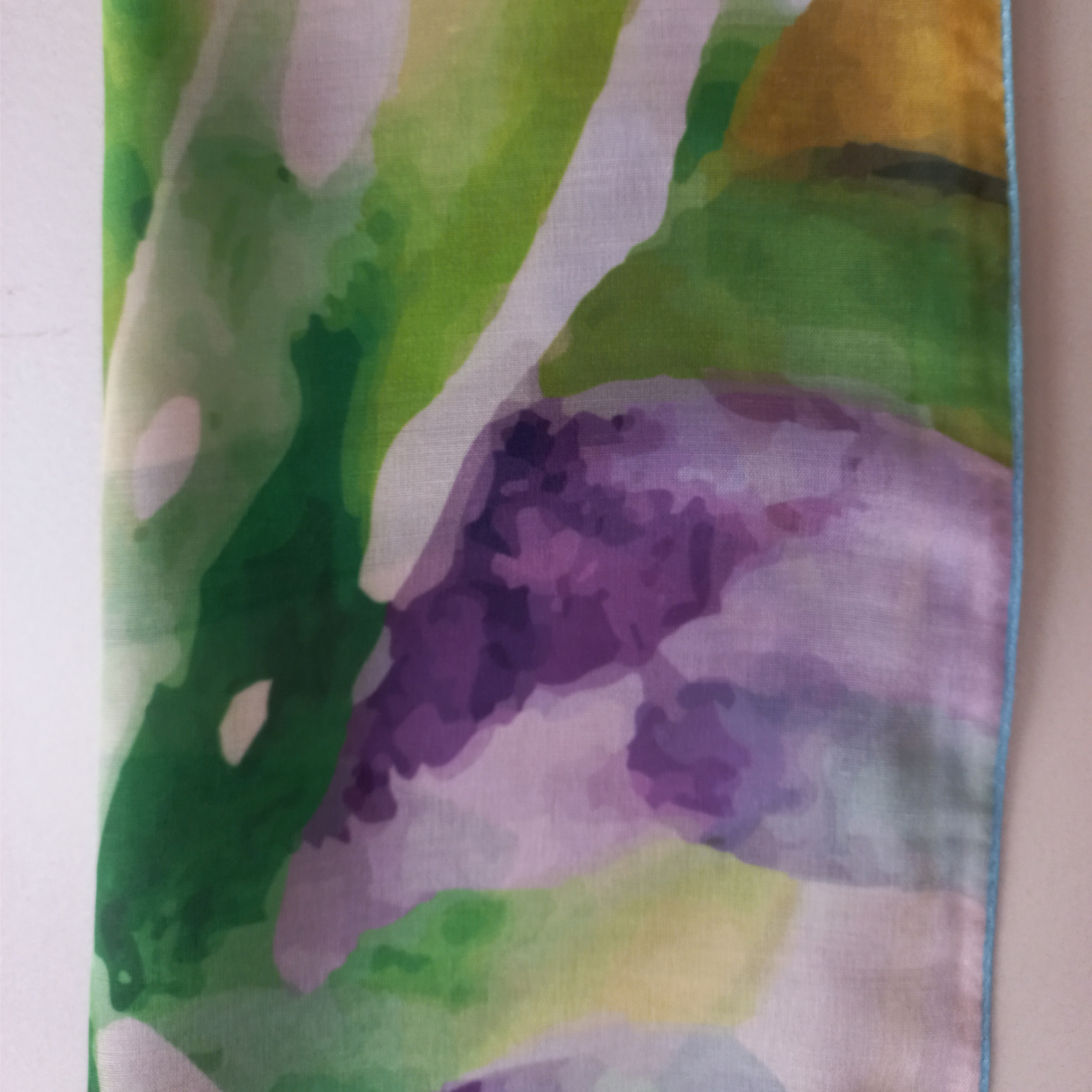 شال زنانه مدل نخی تابستانی آبرنگی