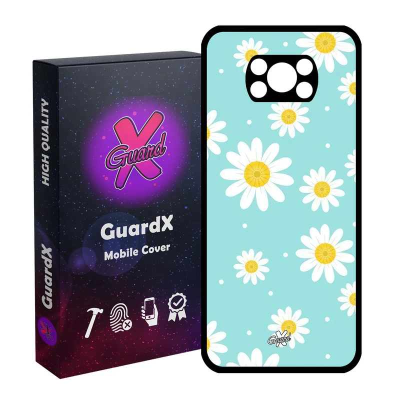 کاور گارد ایکس طرح گل مدل Glass10646 مناسب برای گوشی موبایل شیائومی Poco X3 NFC/Poco X3/Poco X3 Pro