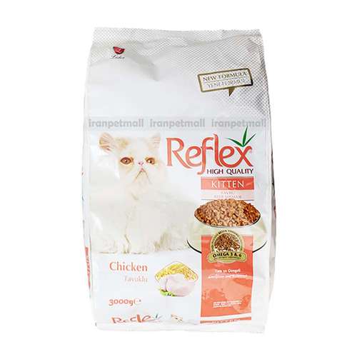 غذای خشک بچه گربه رفلکس مدل kitten وزن 3 کیلوگرم