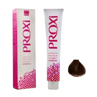 رنگ مو پروکسی سری نسکافه ای شماره 5.7 حجم 100میلی لیتر رنگ قهوه ای نسکافه ای روشن 