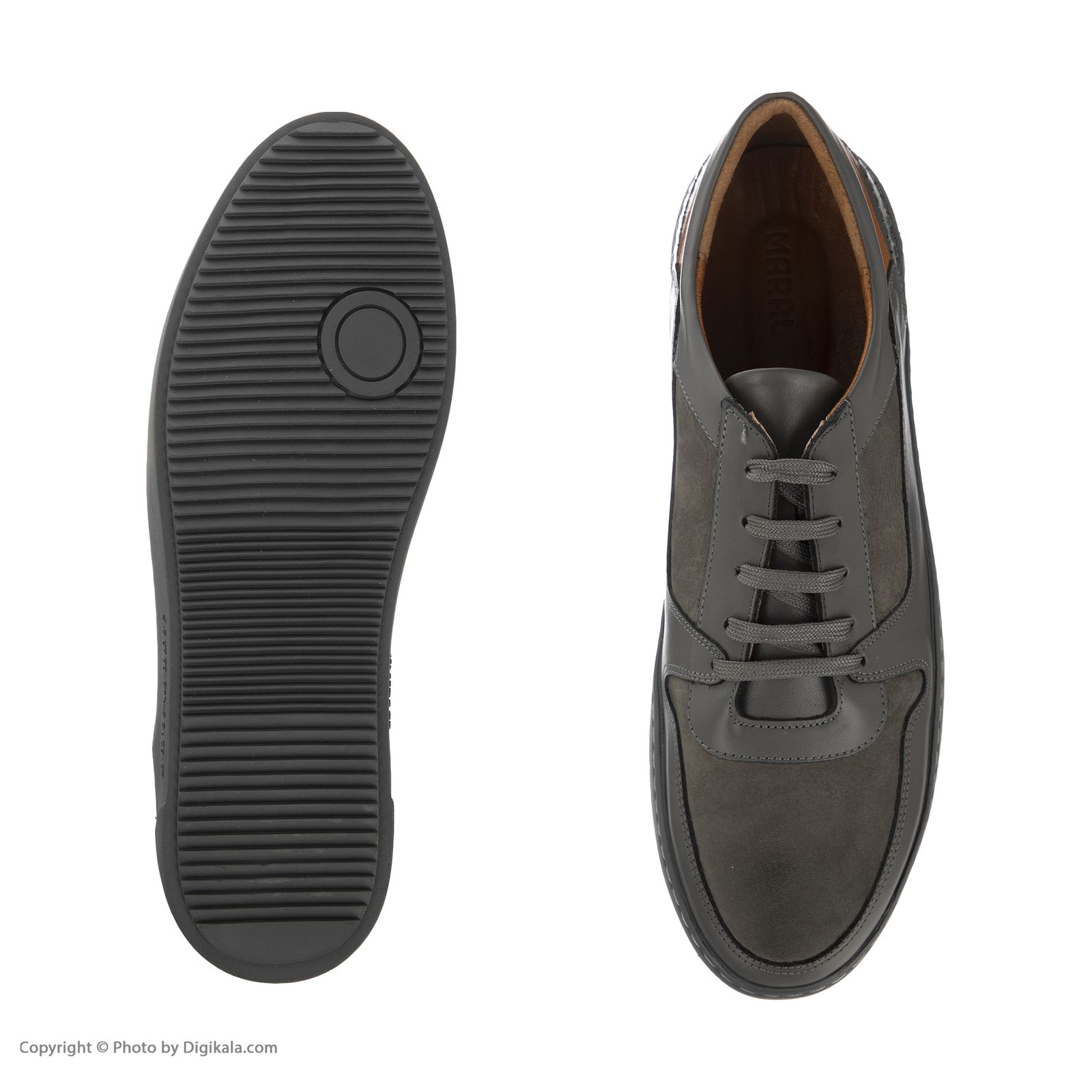 کفش روزمره مردانه مارال چرم مدل ونس اوپال kor-Gray -  - 7