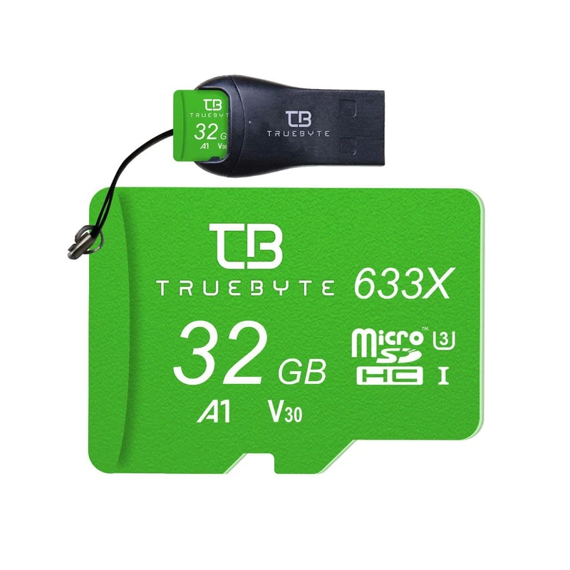 کارت حافظه microSD HC تروبایت مدل 633X-A1-V30 کلاس 10 استاندارد UHS-I U3 ظرفیت 32 گیگابایت به همراه  کارت خوان عکس شماره 2