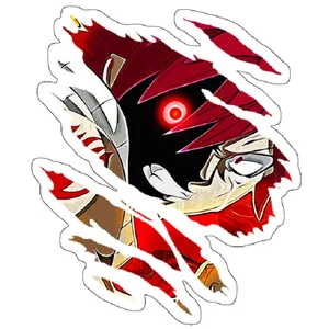 استیکر لپ تاپ مدل Natsu Rage