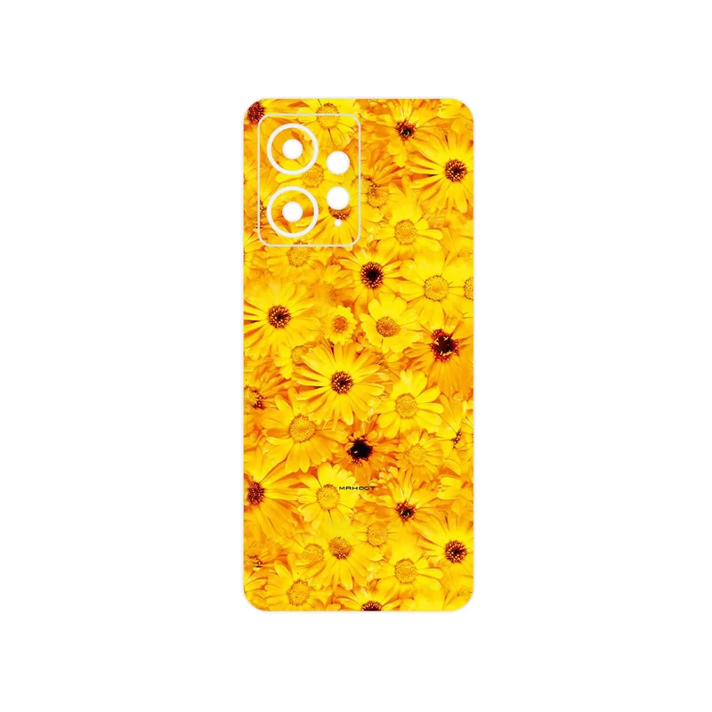 برچسب پوششی ماهوت مدل Yellow_Flower مناسب برای گوشی موبایل شیائومی Redmi Note 12 4G