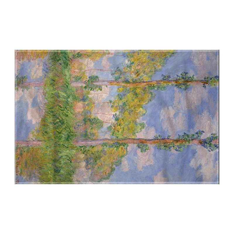 کاغذ کادو ترمه طراحان ایده مدل صنوبر ها در آفتاب از مونه کد art0227 سایز 57x37 سانتی متر