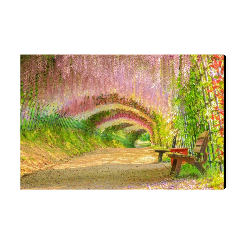 تابلو شاسی عرش طرح گردشگری ژاپن مدل باغ کاواچی ویستریا کد As6183