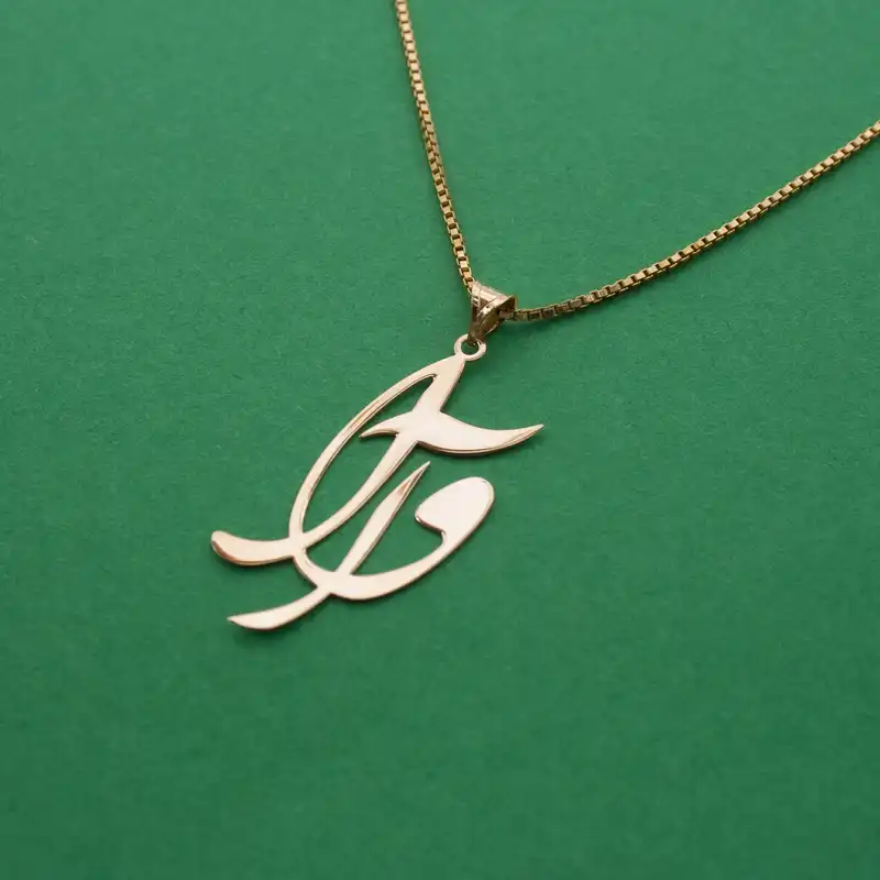 آویز گردنبند طلا 18 عیار زنانه دُرج طرح آوا مدل YNA29