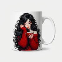 ماگ طرح فانتزی مدل دخترانه کد L8