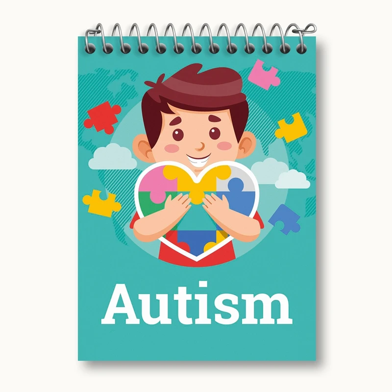 دفتر یادداشت 50 برگ خندالو مدل اتیسم Autism کد 26716
