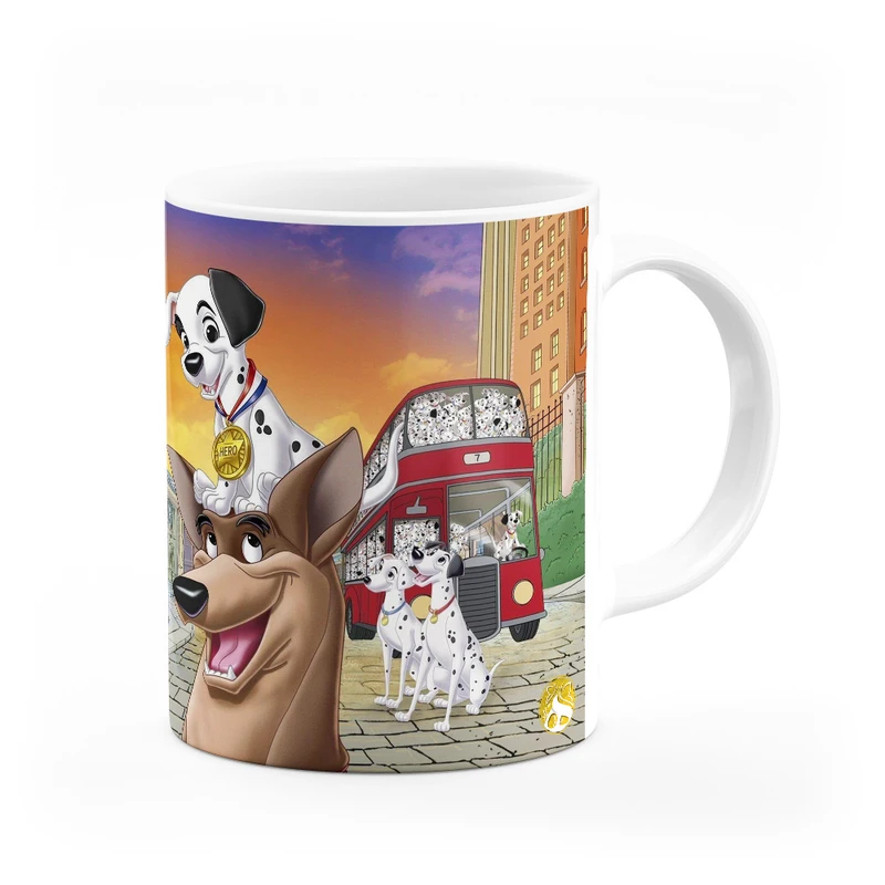 ماگ هومرو طرح انیمیشن صد و یک سگ خالدار مدل MG3111