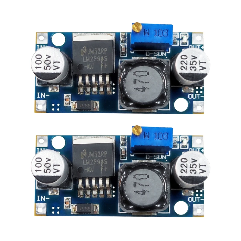 ماژول کاهنده مدل DC-DC LM2596 بسته 2 عددی