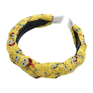 تل مو دخترانه مدل گیسبافت طرح باب اسفنجی كد PRC125-YL