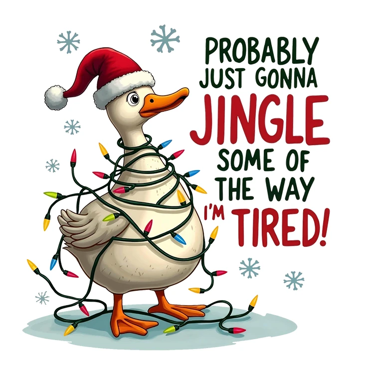 استیکر پارچه و لباس پاد آفرین مدل کریسمس کد S3077