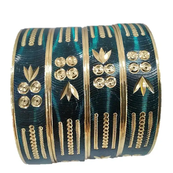 النگو زنانه مدل هندی کد glsr-23000 مجموعه 4 عدی