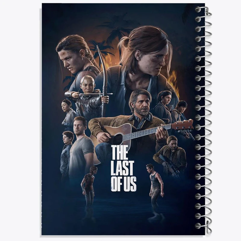 دفتر ژورنال نویسی 50 برگ خندالو مدل نقطه ای طرح The Last Of Us کد 4866