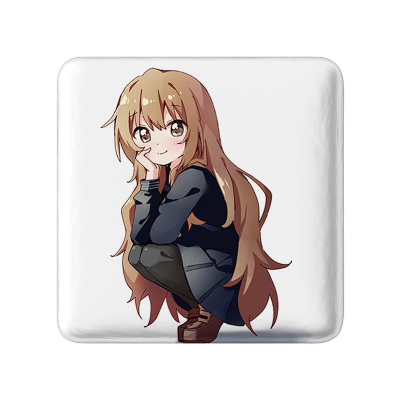 مگنت خندالو طرح تایگا انیمه تورادورا مدل مربعی کد 32476