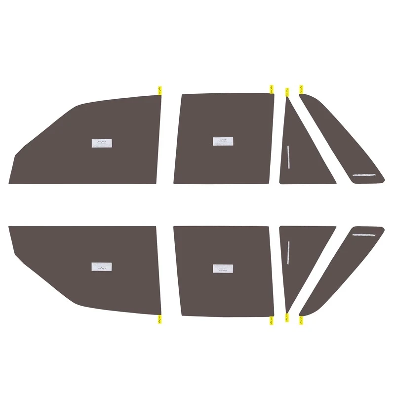  برچسب دودی شیشه خودرو پرشین دودی مدل PE35 مناسب برای پراید مجموعه 8 عددی