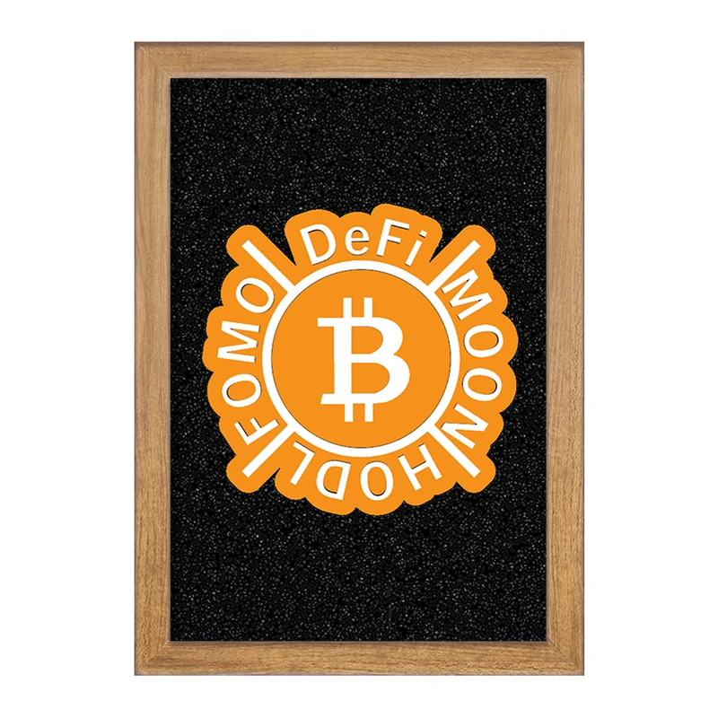 تابلو خندالو مدل ارز دیجیتال بیت کوین  کد 10871