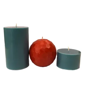 شمع دست ساز مدل box-46 مجموعه 3 عددی 