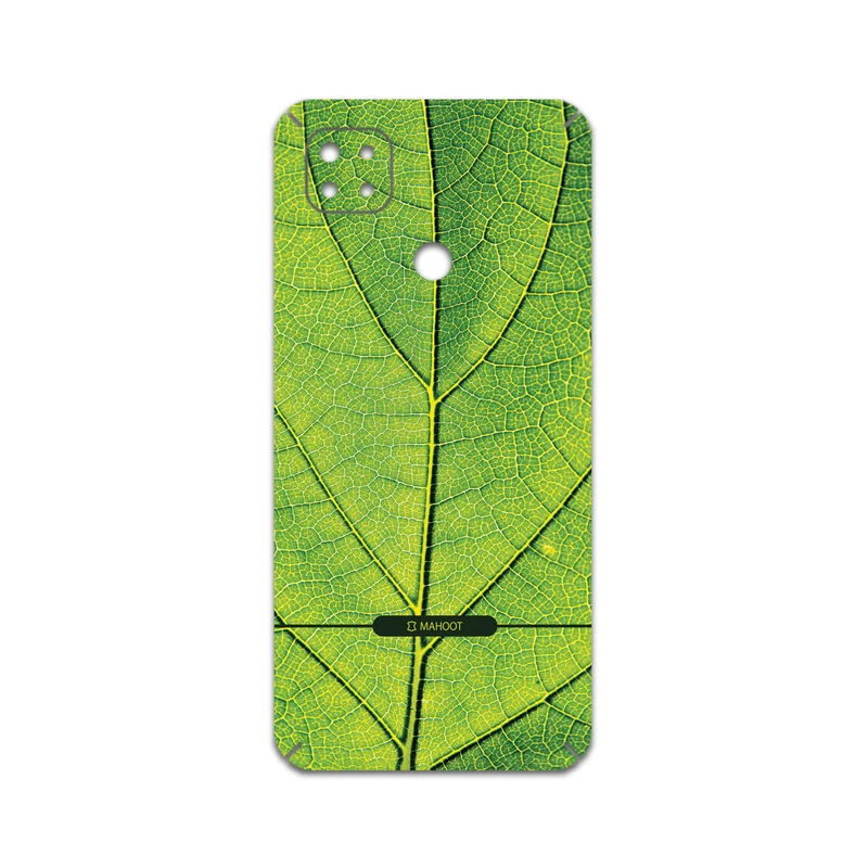 برچسب پوششی ماهوت مدل Leaf-Texture مناسب برای گوشی موبایل شیائومی Redmi 9C NFC