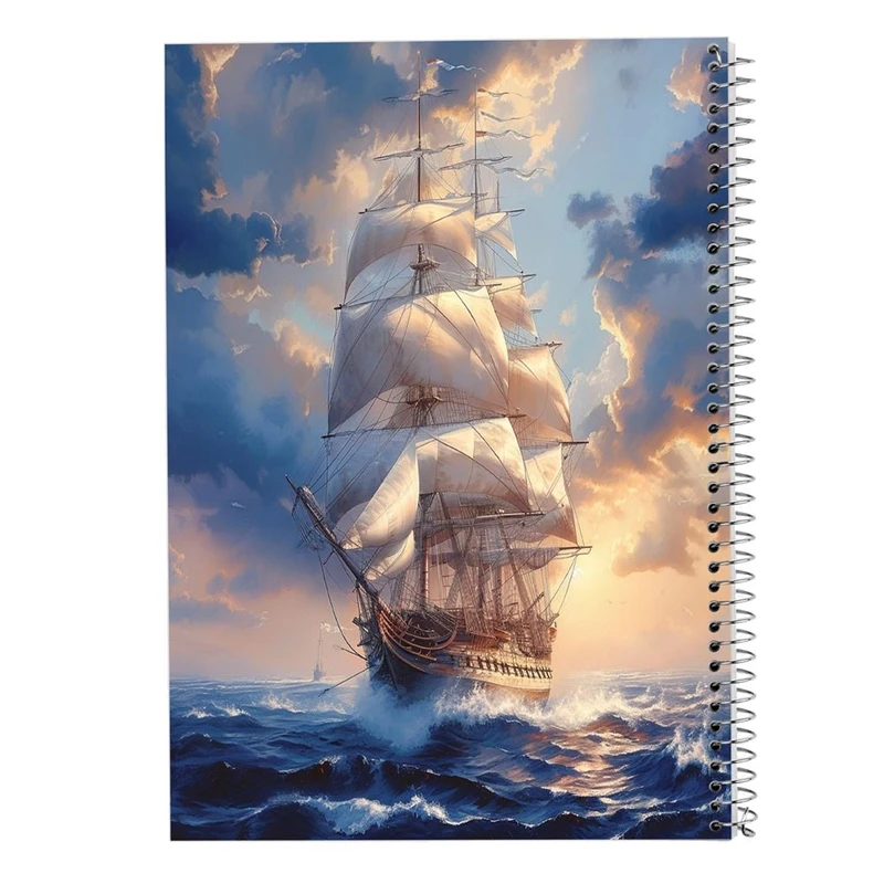 دفتر شطرنجی 50 برگ مدوپد طرح کشتی کد DF15148