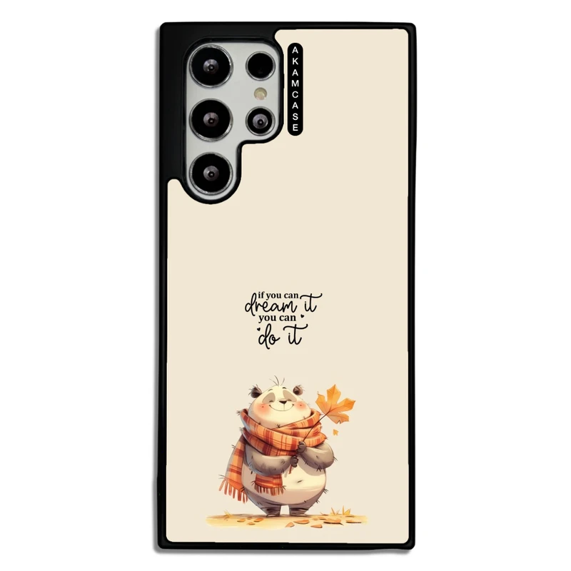 کاور آکام مدل AMC-WSGS22U-ANIMALS QOUTES-10 مناسب برای گوشی موبایل سامسونگ Galaxy S22 Ultra