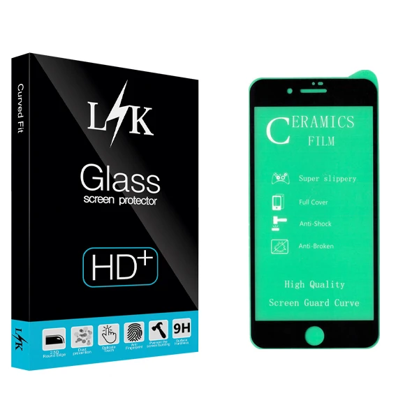 محافظ صفحه نمایش سرامیکی ال کی مدل +HD مناسب برای گوشی موبایل اپل Iphone 7 plus / Iphone 8 plus