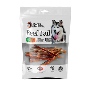 تشویقی سگ هاپومیل مدل دم گاو Beef Tail M وزن 150 گرم