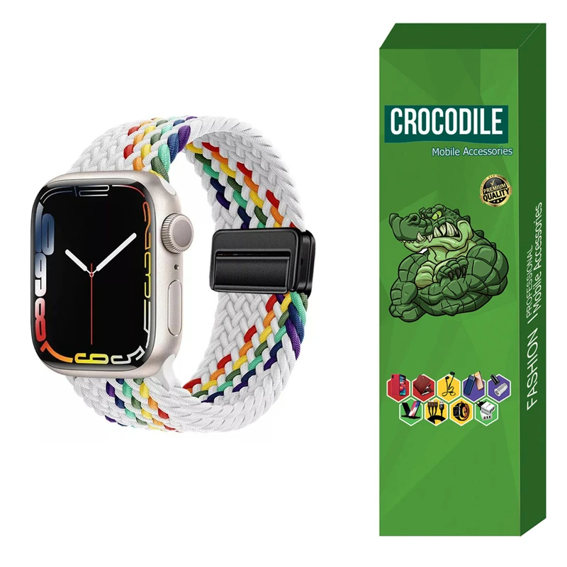 بند کروکودیل مدل C-Braided Magnet مناسب برای ساعت هوشمند اسمارت واچ PRO T900 / HIWATCH PRO T800