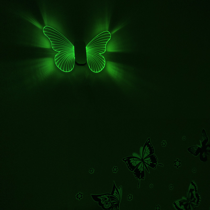 چراغ دیواری سان لیزر طرح پروانه مدل p1828