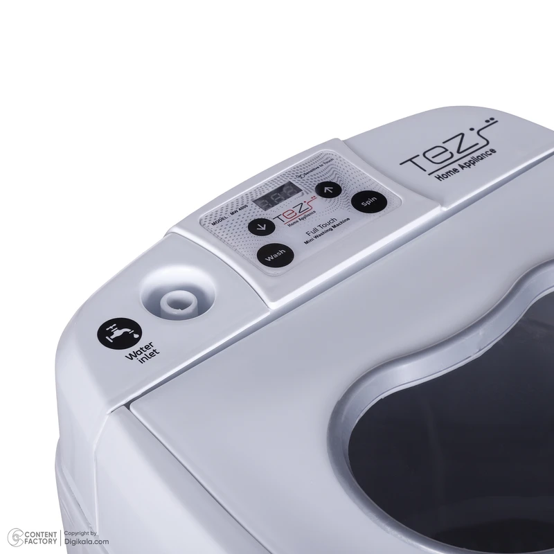 عکس شماره 8 : مینی-واش 5 کیلوگرم تز مدل کتانی-شور mw4000