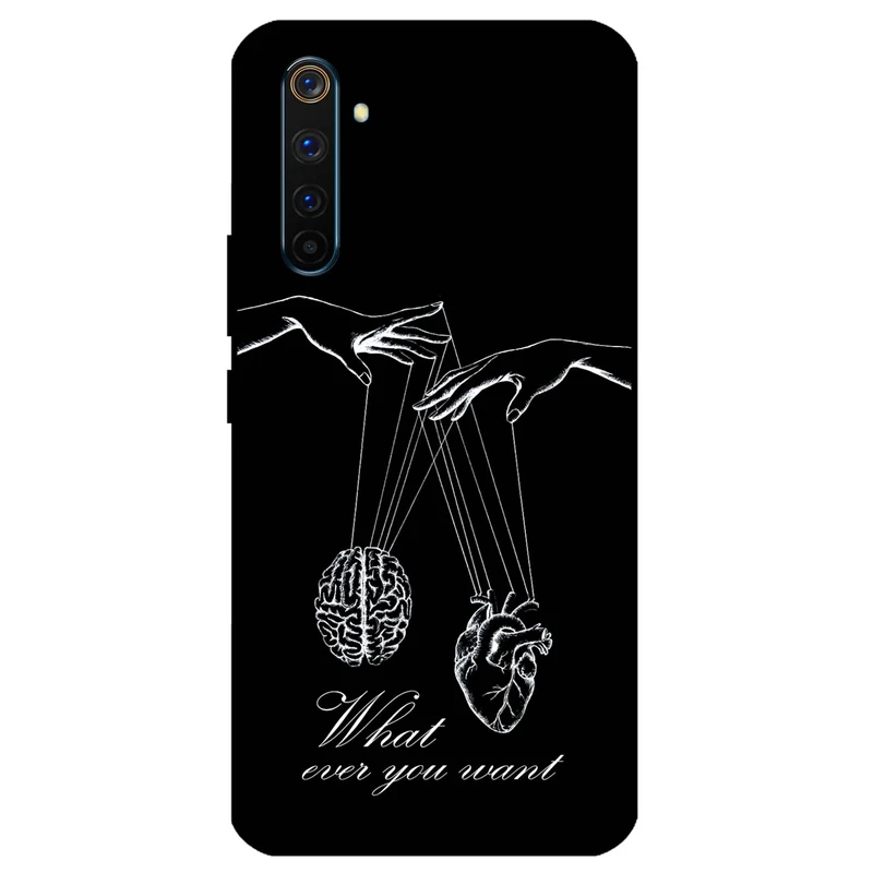 کاور مگافون طرح فکر و احساس مدل 1899 مناسب برای گوشی موبایل ریلمی 6 Pro     