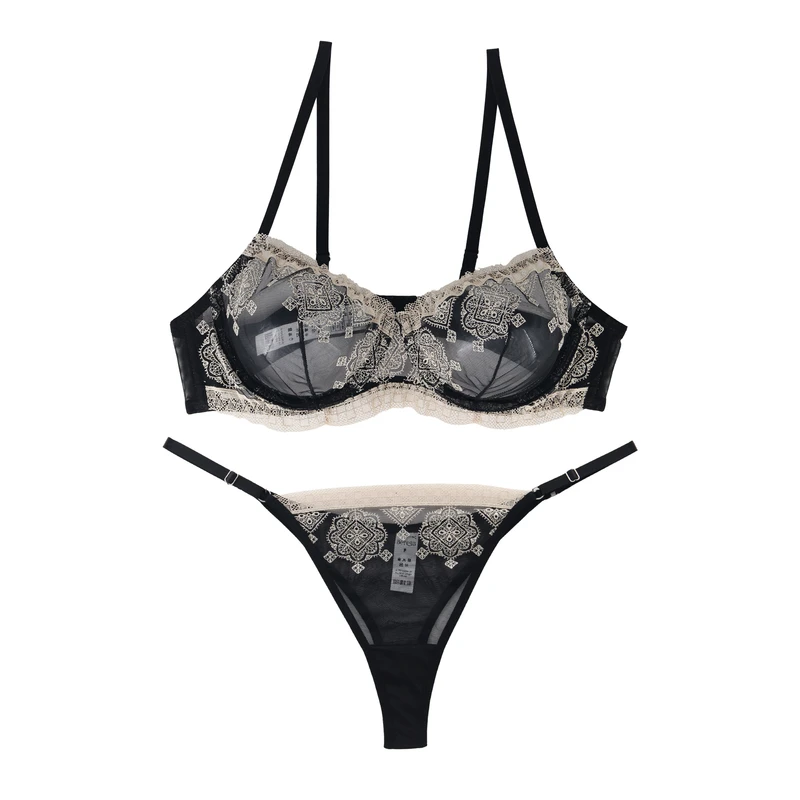 ست شورت و سوتین زنانه برتا مدل توری کد 4020VG