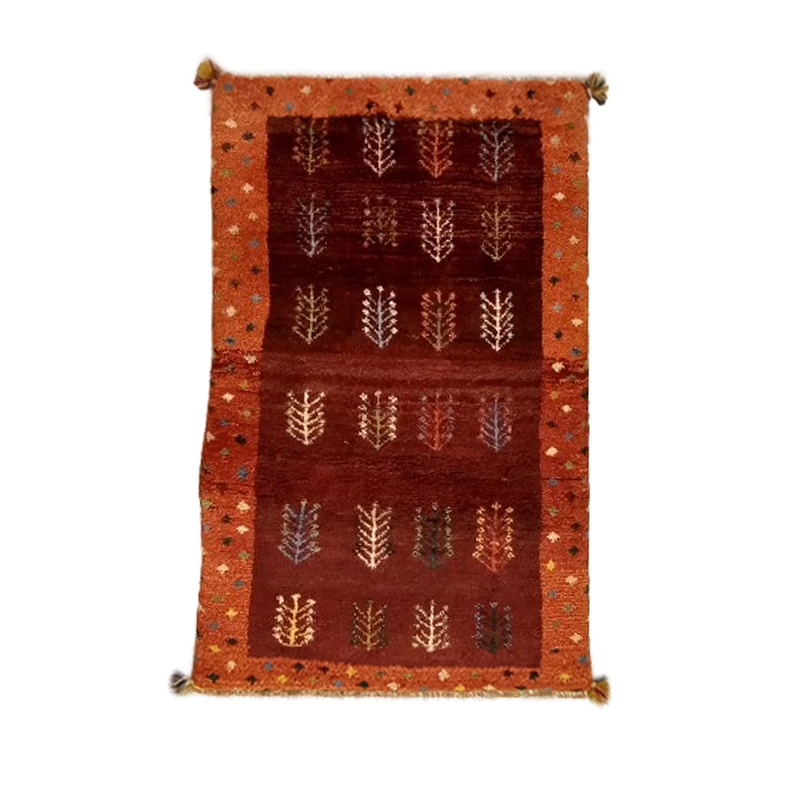 گبه دستباف یک ونیم متری مدل  بافت قشقای شیراز کد NKP.Z.N115