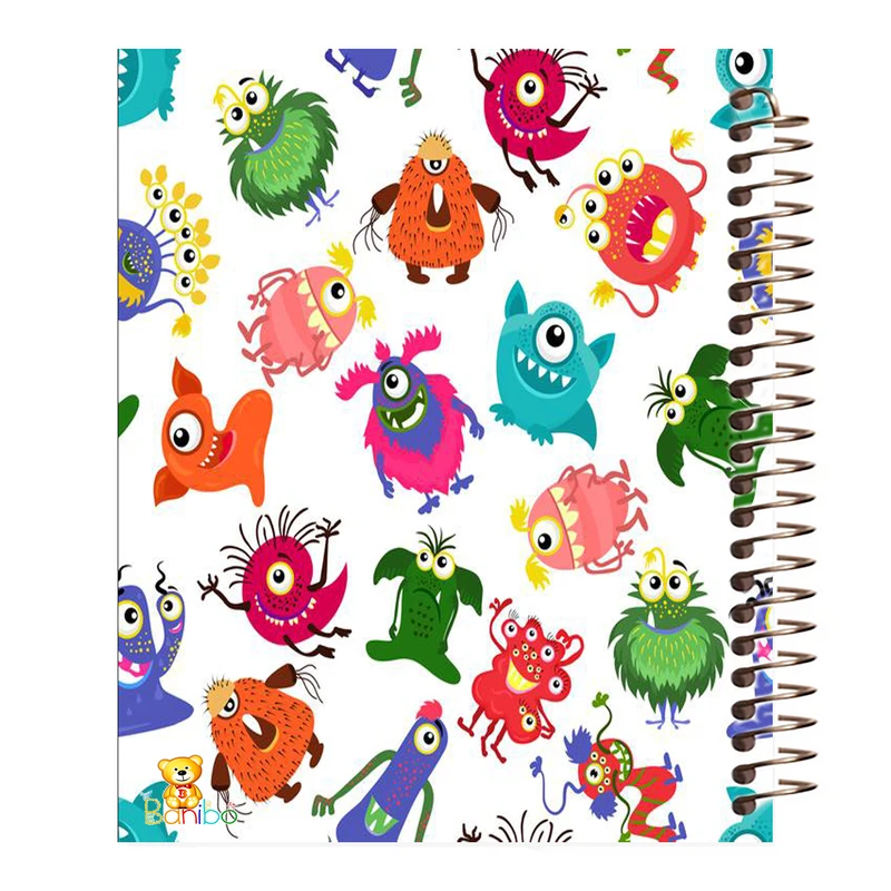 دفتر نقاشی 50 برگ بانیبو مدل انیمیشن کاخونه هیولا کد 518