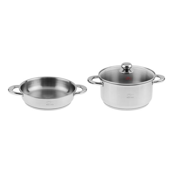  سرویس تابه و قابلمه 3 پارچه پارس استیل مدل فلزی کد 2024