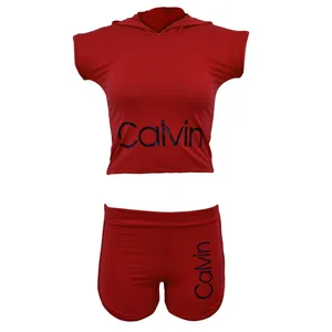 ست نیم تنه و شلوارک ورزشی زنانه کد CN-GR